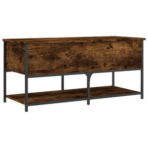 vidaXL Banc de rangement ch&ecirc;ne fum&eacute; 100x42,5x47 cm bois d'ing&eacute;nierie
