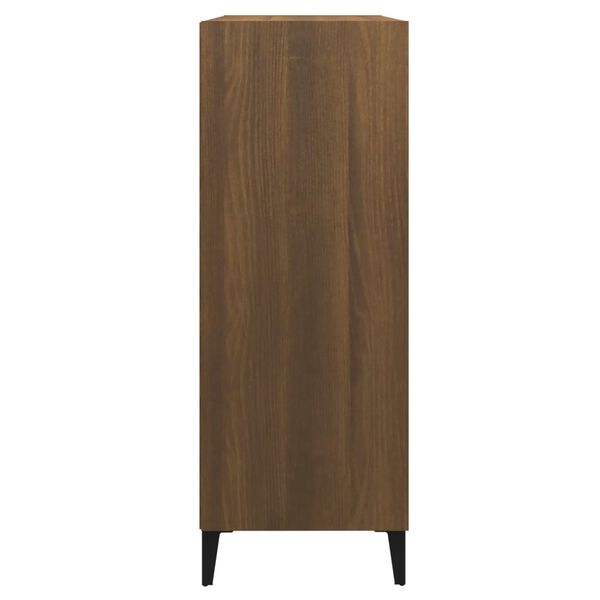 vidaXL Buffet Chêne marron 69,5x32,5x90 cm Bois d'ingénierie