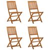 vidaXL Ensemble de salle &agrave; manger de jardin 5 pcs bois d'acacia solide