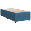 vidaXL Cadre de lit sans matelas bleu 90x200 cm velours