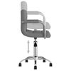 vidaXL Chaise pivotante de bureau Gris clair Tissu
