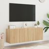 vidaXL Meubles TV muraux 2 pcs ch&ecirc;ne sonoma 60x30x41 cm