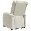 vidaXL Fauteuil de massage Cr&egrave;me Velours