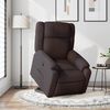 vidaXL Fauteuil inclinable marron fonc&eacute; tissu