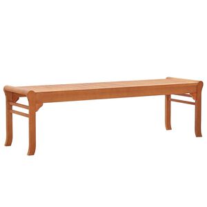 vidaXL Banc de jardin 3 places 150 cm Bois d'eucalyptus solide