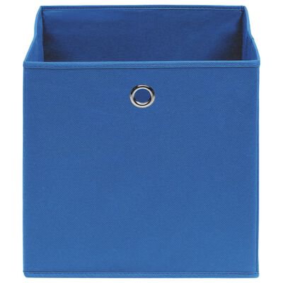 vidaXL Boîtes de rangement 4 pcs Bleu 32x32x32 cm Tissu