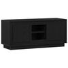 vidaXL Meuble TV 102 x 35 x 45 cm Ch&ecirc;ne noir Bois d'ing&eacute;nierie