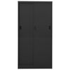 vidaXL Armoire de bureau et porte coulissante Anthracite 90x40x180 cm