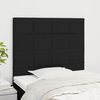 vidaXL Tête de lit Noir 90x5x118/128 cm Tissu
