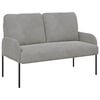 vidaXL Canap&eacute;s avec coussin 110cm Gris clair Contreplaqu&eacute;