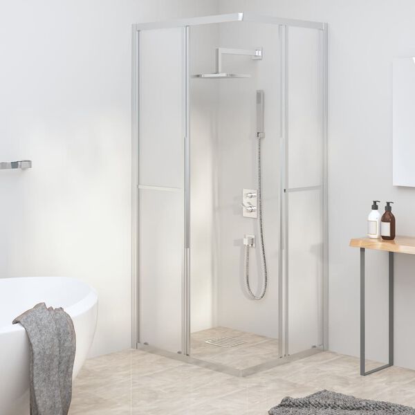 vidaXL Cabine de douche ESG dépoli 90x70x180 cm