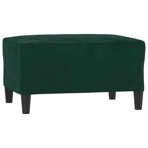 vidaXL Repose-pied Vert fonc&eacute; 70x55x41 cm Velours