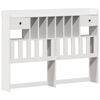 vidaXL Lit biblioth&egrave;que sans matelas blanc 140x200 cm bois pin massif