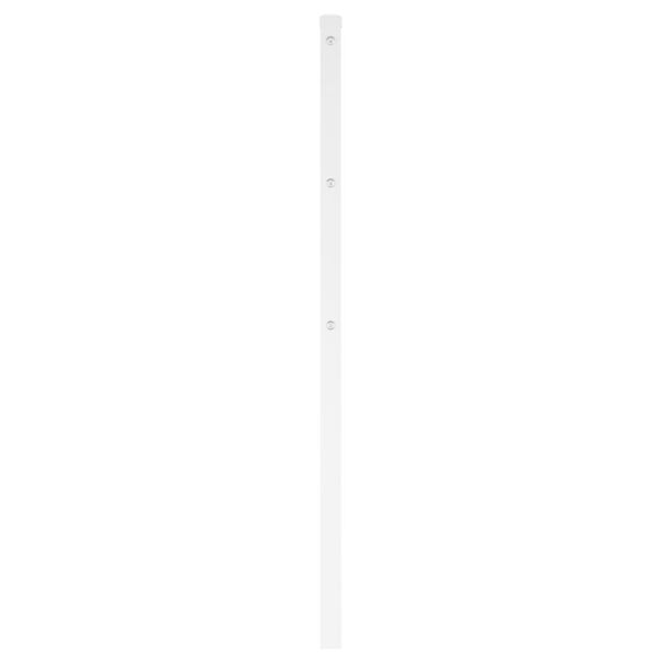 vidaXL T&ecirc;te de lit de remplacement m&eacute;tal blanc 120 cm