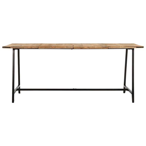 vidaXL Table &agrave; d&icirc;ner 180x90x75 cm bois de manguier massif