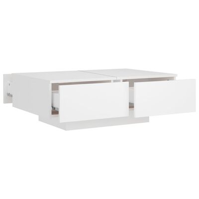 vidaXL Table basse Blanc 90x60x31 cm Aggloméré