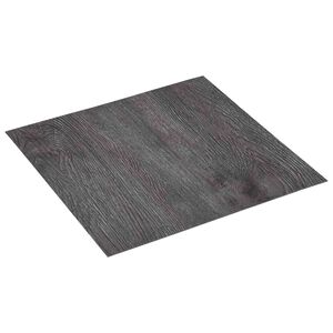 vidaXL Planches de sol Noir et gris 5,11 m&sup2; 55 pi&egrave;ces PVC