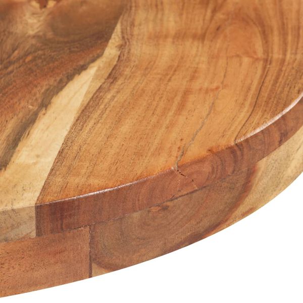 vidaXL Table de bistro Ronde &Oslash;80x75 cm Bois d'acacia massif