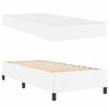 vidaXL Cadre de lit avec matelas Blanc 90 x 200 cm tissu