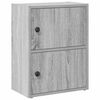 vidaXL Biblioth&egrave;que sonoma gris 40x24x52 cm bois d'ing&eacute;nierie