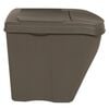vidaXL Poubelles à ordures empilables 3 pcs Gris 75 L Polypropylène
