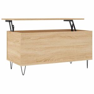 vidaXL Table basse Ch&ecirc;ne sonoma 90x44,5x45 cm Bois d'ing&eacute;nierie
