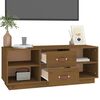 vidaXL Meuble TV Marron miel 100x34x40 cm Bois de pin massif