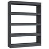 vidaXL Biblioth&egrave;que/S&eacute;parateur de pi&egrave;ce Gris 100x30x135,5cm Pin massif