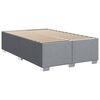 vidaXL Sommier &agrave; lattes de lit avec matelas Gris clair 120x200cm Tissu