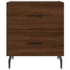 vidaXL Tables de chevet 2 pcs ch&ecirc;ne marron 40x35x47,5 cm