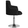 vidaXL Tabouret de bar Noir Tissu