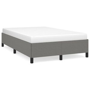 vidaXL Cadre de lit sans matelas gris fonc&eacute; 120x190 cm tissu