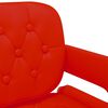 vidaXL Tabouret de bar rouge similicuir