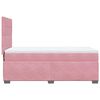 vidaXL Sommier &agrave; lattes de lit avec matelas Rose 90x190 cm Velours