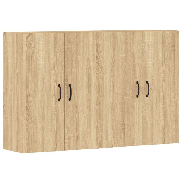 vidaXL Armoires murales 2 pcs chêne sonoma bois d'ingénierie
