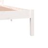 vidaXL Cadre de lit sans matelas 180x200 cm blanc