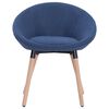 vidaXL Chaise de salle &agrave; manger Bleu Tissu