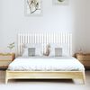vidaXL T&ecirc;te de lit murale Blanc 147x3x60 cm Bois massif de pin