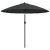vidaXL Parasol d'ext&eacute;rieur avec m&acirc;t en aluminium 250 cm Anthracite