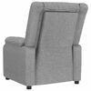 vidaXL Fauteuil inclinable Gris clair Tissu