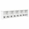 vidaXL Porte-manteau mural Montage mural Blanc 100 x 16 x 26 cm