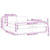 VidaXL Cadre de lit ottoman avec matelas marron fonc&eacute; 200x200 cm tissu