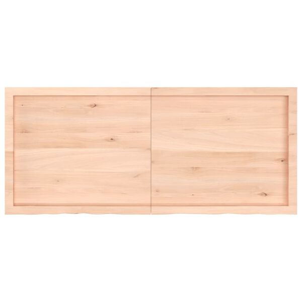vidaXL &Eacute;tag&egrave;re murale 140x60x(2-6) cm bois de ch&ecirc;ne massif non trait&eacute;