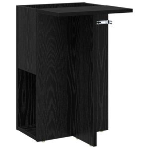 vidaXL Table d'appoint Ch&ecirc;ne noir 35 x 40 x 55 cm Bois d'ing&eacute;nierie