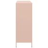 vidaXL Buffet haut rose 101,5x39x103,5 cm acier