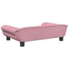 vidaXL Canapé pour enfants rose 70x45x26 cm velours