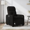vidaXL Fauteuil inclinable &eacute;lectrique Noir Tissu