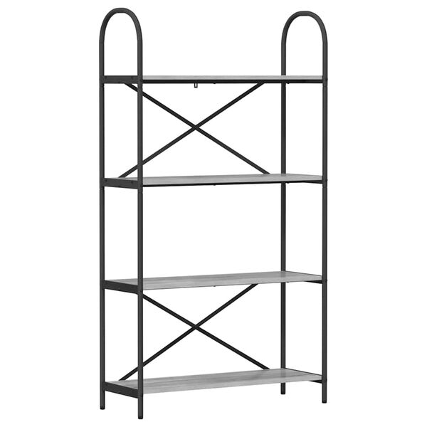 vidaXL &Eacute;tag&egrave;re Gris Sonoma 80 x 30 x 146 cm Bois d'ing&eacute;nierie