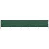 vidaXL Paravent 5 panneaux Tissu 600 x 160 cm Vert