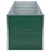 vidaXL Lit surélevé de jardin Acier galvanisé 240x80x77 cm Vert